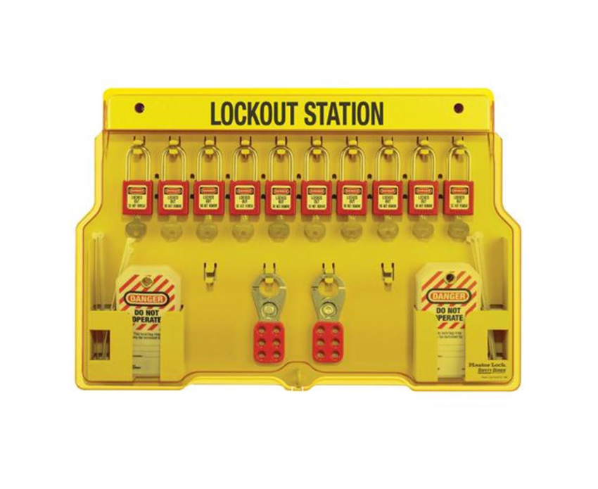 Professional Industrial LOTO Safety Kit (10 Padlocks, 4 Hasps, 20 Tagout Tags & 100 Cable Ties)
