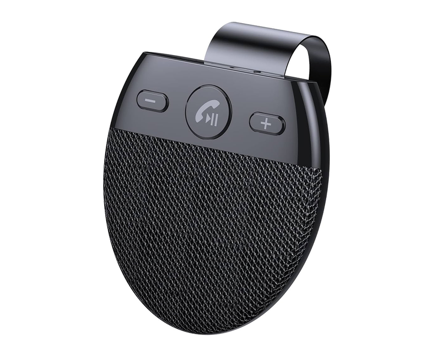 HLounder Wireless Bluetooth Handsfree Car Kit Speakerphone (Dual-Phone Connection & Voice Command Support)