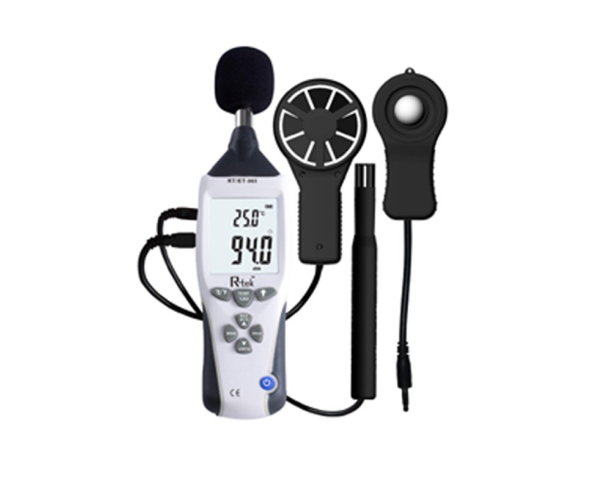 ET-965 5-in-1 Digital Environmental Meter (Sound/Noise, Light, Wind Speed, Temperature & Humidity)