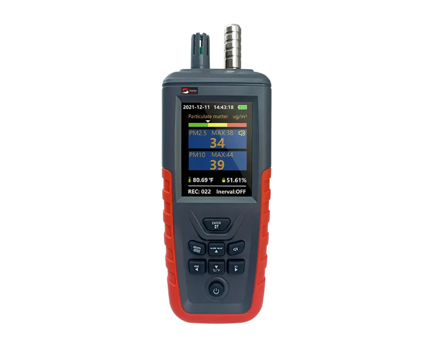 TC-8200 Portable Handheld Dust & Particulate Counter (PM2.5, PM10, Temp & Humidity)