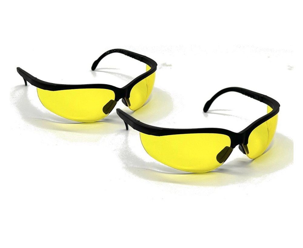Radians Revelation JR0140ID Protective Safety Glasses (High-Visibility Amber Lens)