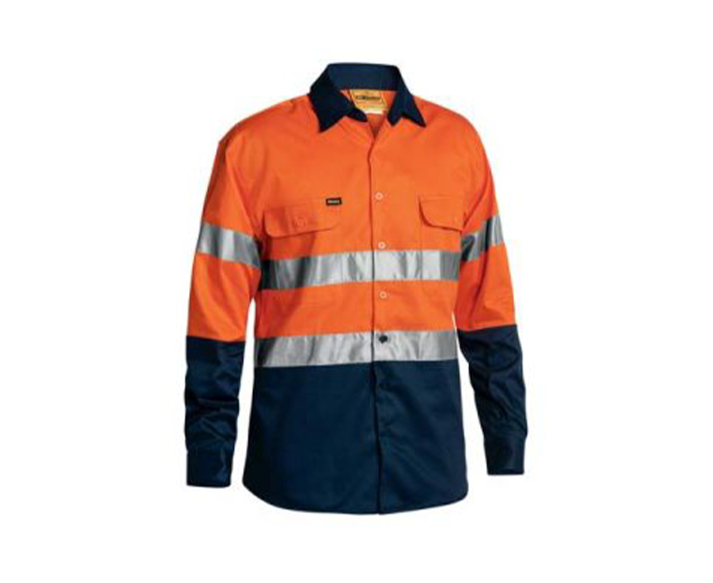 Premium Long Sleeve High-Visibility Safety Shirt (3M™ Scotchlite™ Reflective Tape Workwear)