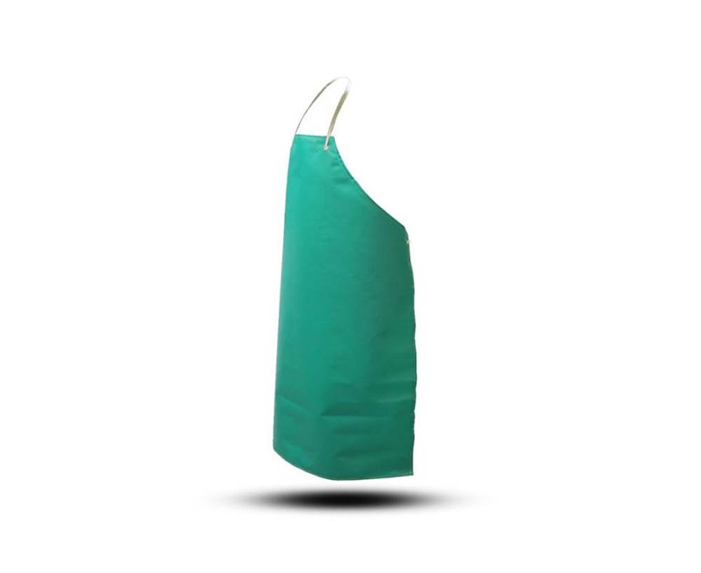 Heavy-Duty Green Chemical-Resistant Protective Apron (Waterproof PVCNitrile Acid & Alkali Shield)