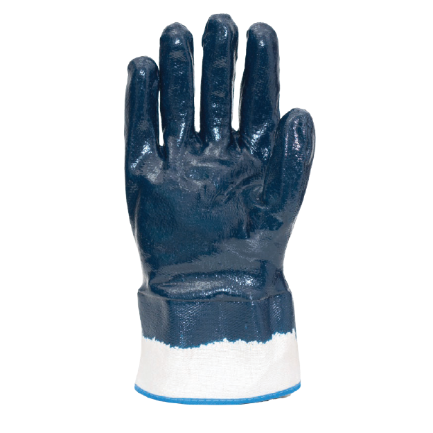 SAFETYWARE NitraGuard™ NBR03 Premium Nitrile Coated Gloves (Heavy-Duty Oil, Chemical & Abrasion Resistant Work Gloves)