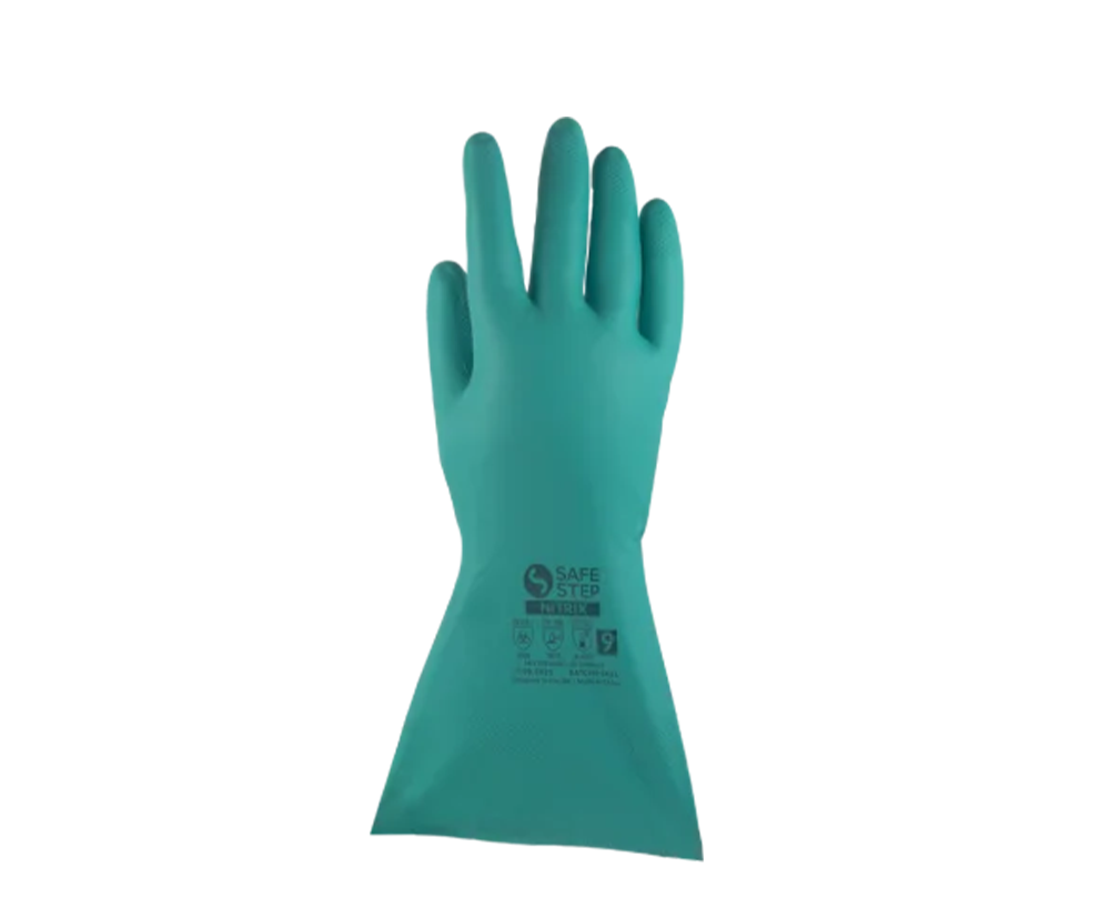 KCL Camatril® 730 Premium Nitrile Chemical Resistant Gloves (Velour-Lined 310mm Heavy-Duty Safety Gloves - Size 9)