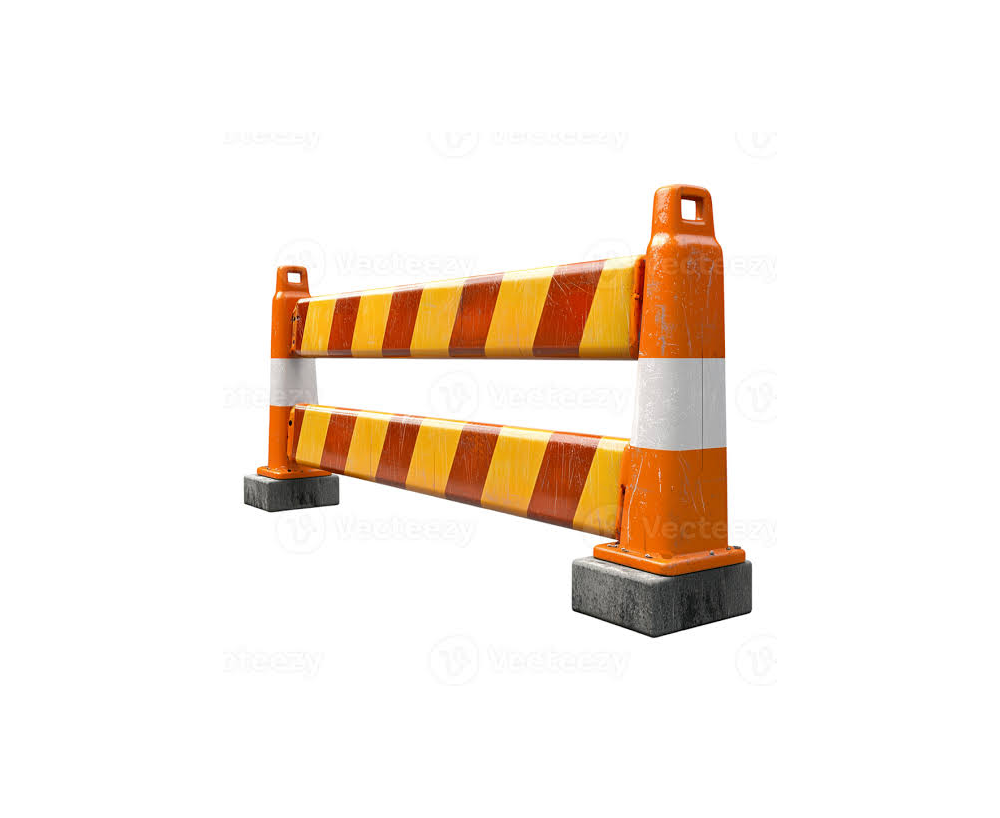 Durable Heavy-Duty Polyethylene Road Barrier (High-Visibility Orange WaterSand-Filled Traffic Safety Barrier)