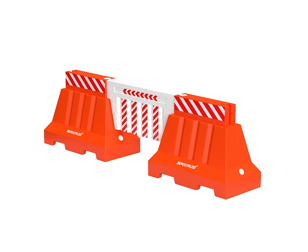 Premium Orange FRP Road Barrier (Heavy-Duty Fiberglass Reinforced Plastic Traffic Safety Barrier)
