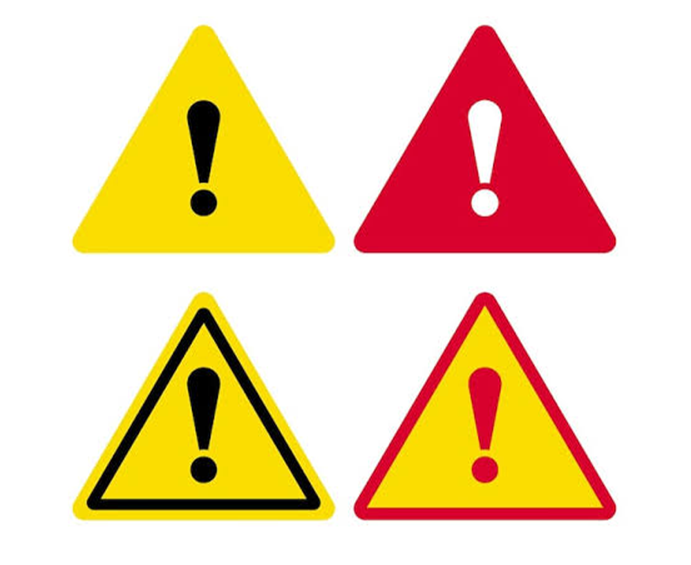 Premium Industrial Triangle Danger Signs (High-Visibility ISO-Compliant Reflective Hazard Warning Signs)