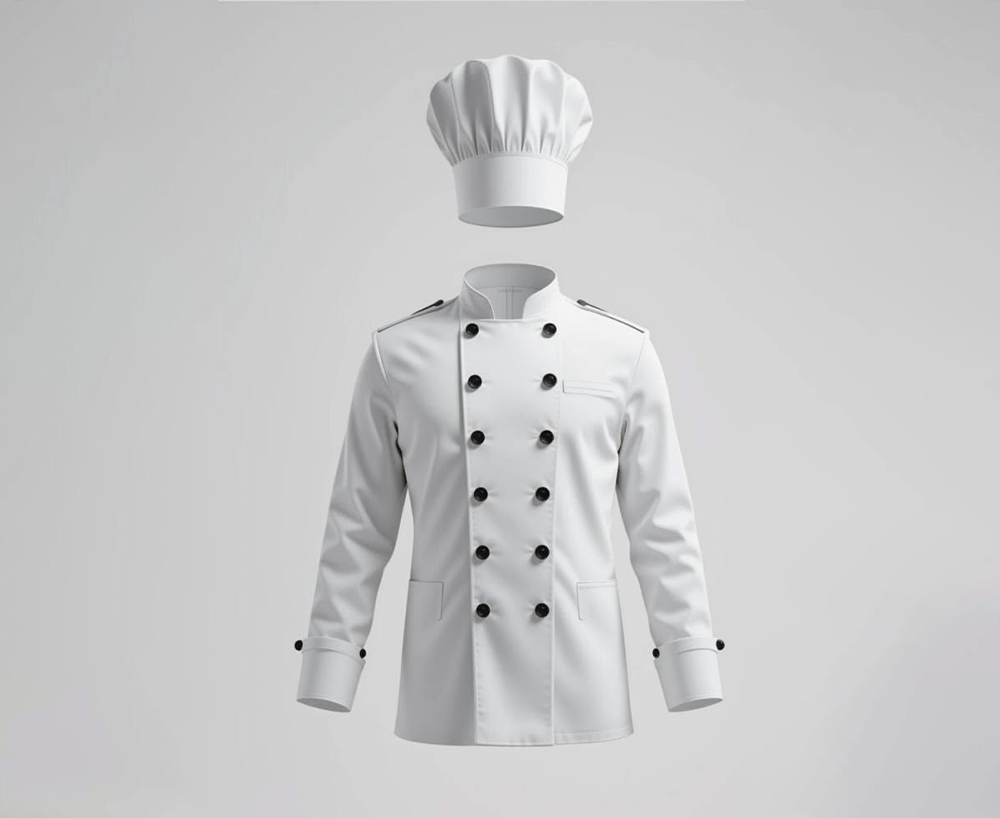 Premium Unisex Long-Sleeved Chef's Jacket (Heavy-Duty Breathable Hospitality Workwear Executive Chef Coat)