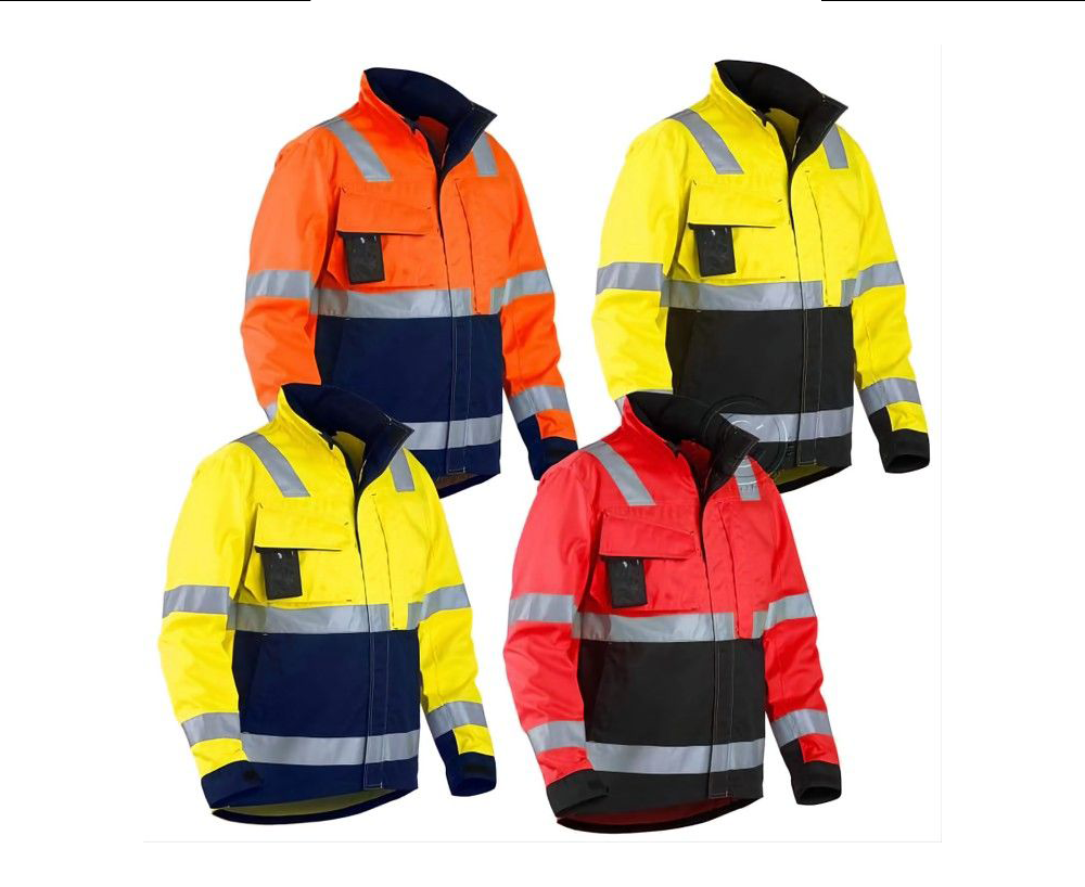 Blaklader Premium Hi-Visibility Water-Repellent Lightweight Safety Jacket (High-Performance Industrial Workwear Windbreaker)