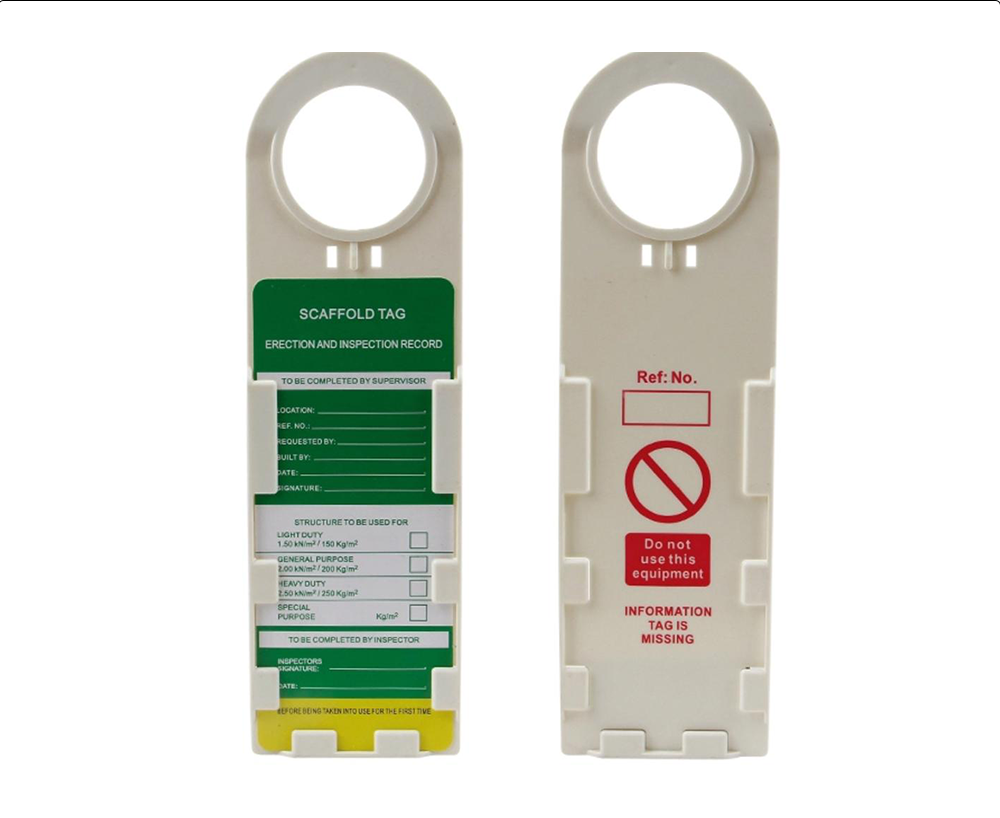 Machinoworld Scaffold Tag Small & Holder SLT01
